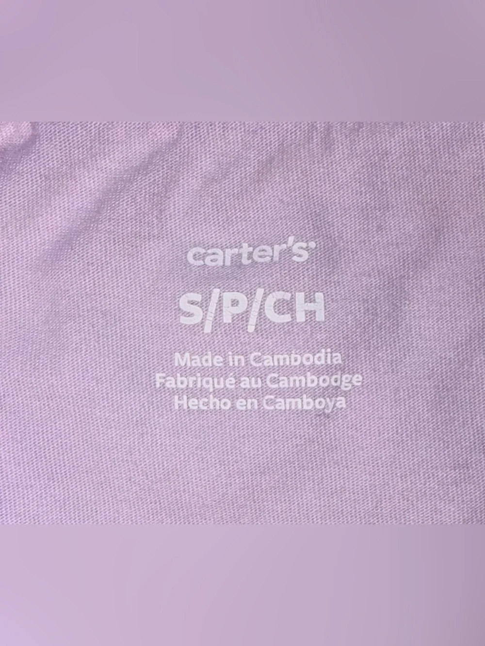 Girls “Big Sis” T-Shirt Short Sleeve Lilac Sister Top - Carter’s Size Small